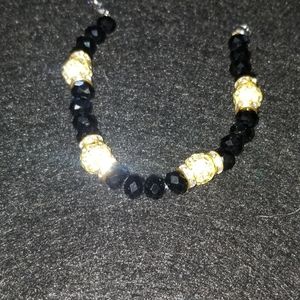 Glass beaded bracelet